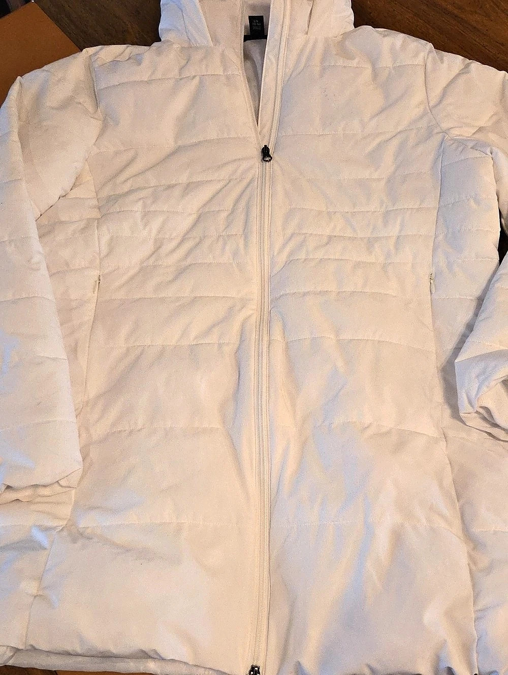 Swiss Tech Puffer Jacket in White Size Large Like New